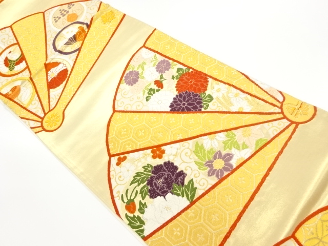 JAPANESE FUKURO OBI / WOVEN KIKKO PATTERN
